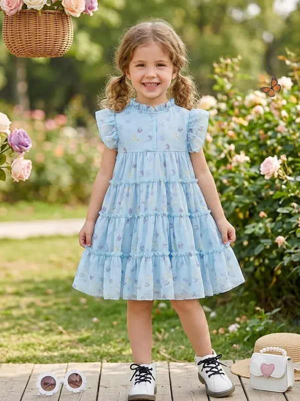 Blue_Georgette_Kids_Dress_For_Girls