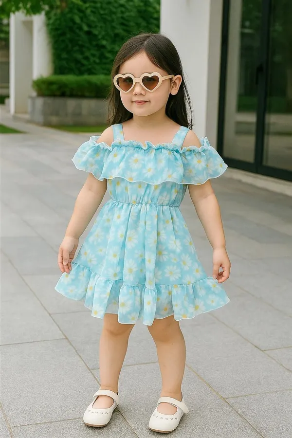 Blue_Georgette_Kids_Dress_For_Girls