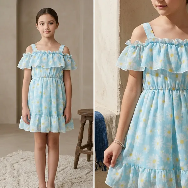 Blue_Georgette_Kids_Dress_For_Girls
