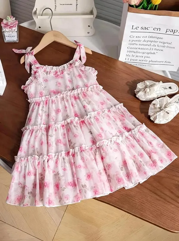 Pink_Georgette_Kids_Dress_For_Girls