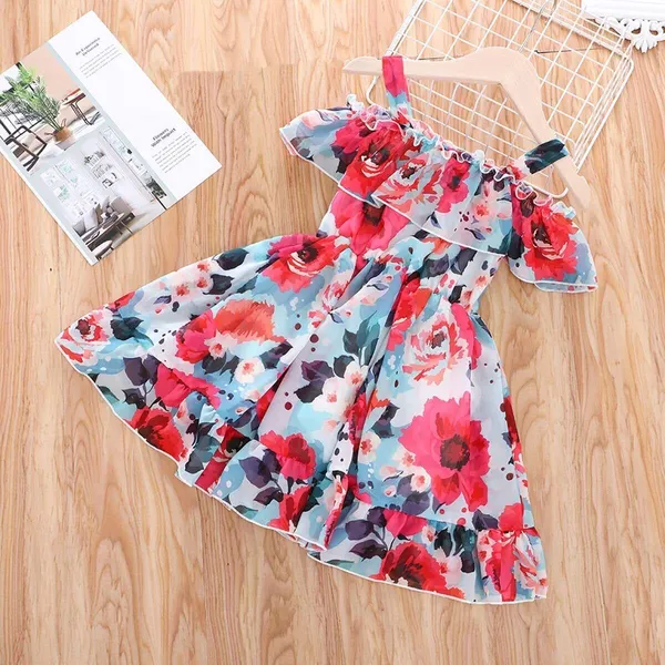 Multi_Georgette_Kids_Dress_For_Girls