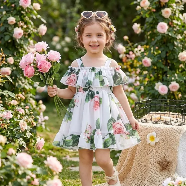 White_Georgette_Kids_Dress_For_Girls