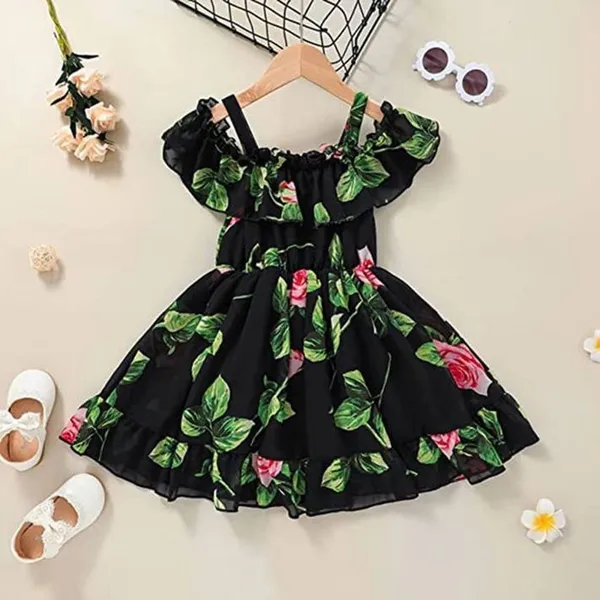 Black_Georgette_Kids_Dress_For_Girls