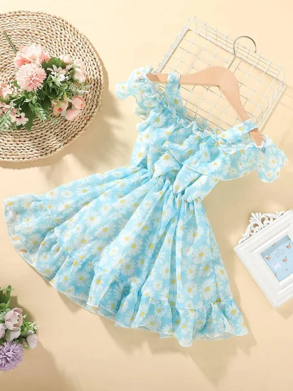 Blue_Georgette_Kids_Dress_For_Girls