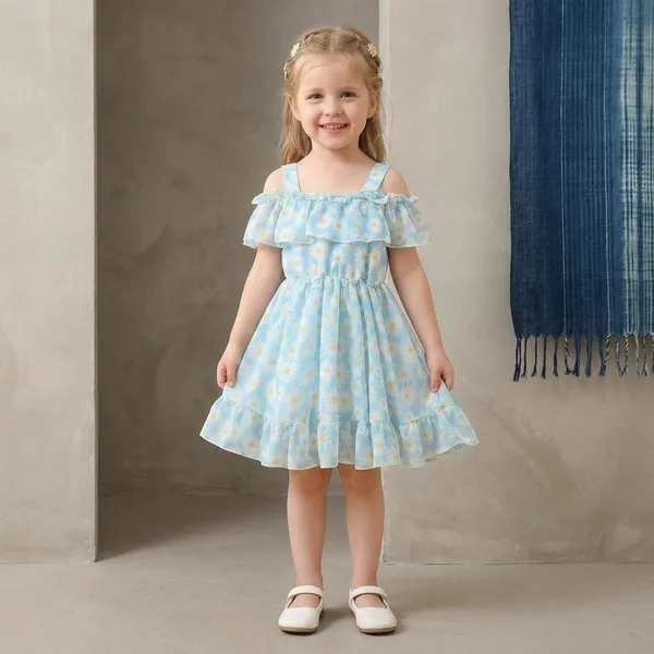 Blue_Georgette_Kids_Dress_For_Girls