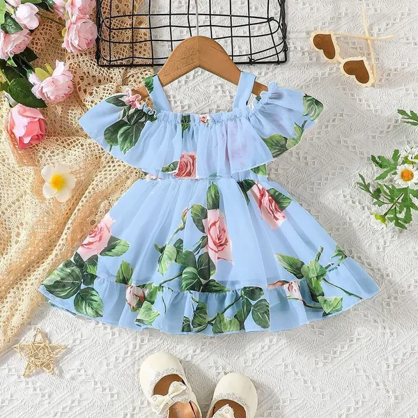 Blue_Georgette_Kids_Dress_For_Girls
