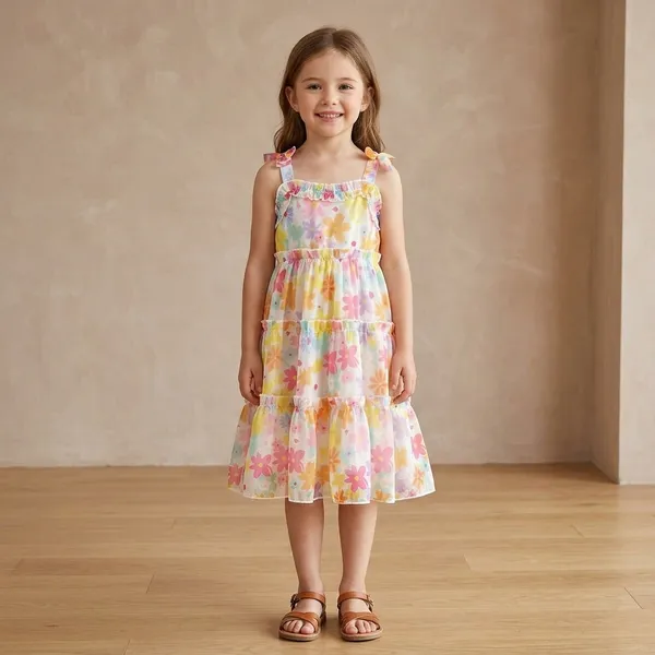 Multi_Georgette_Kids_Dress_For_Girls
