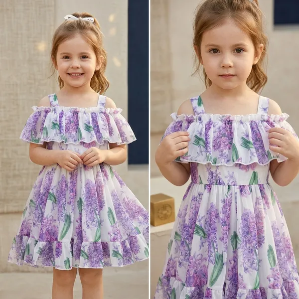 Lavender_Georgette_Kids_Dress_For_Girls