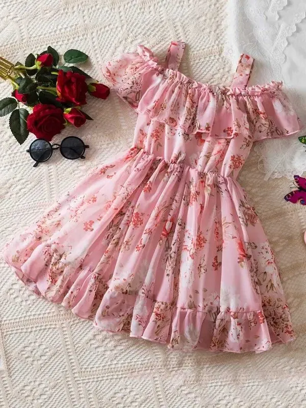 Flagged:_Colour_'Pitch'_Is_Ambiguous_-_Human_Review_Needed_|_Georgette_Kids_Dress_For_Girls