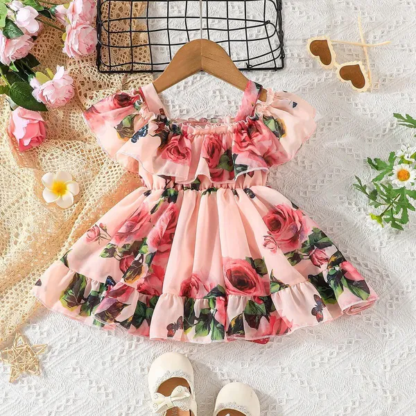 Flagged:_Colour_'Pitch'_Is_Ambiguous_-_Human_Review_Needed_|_Georgette_Kids_Dress_For_Girls