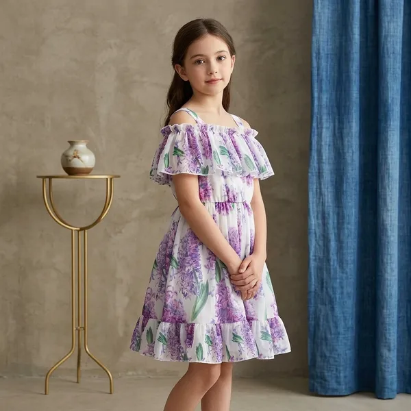 Lavender_Georgette_Kids_Dress_For_Girls