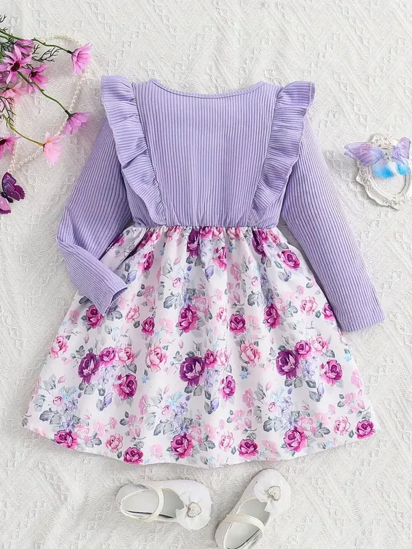 Lavender_Georgette_Kids_Dress_For_Girls