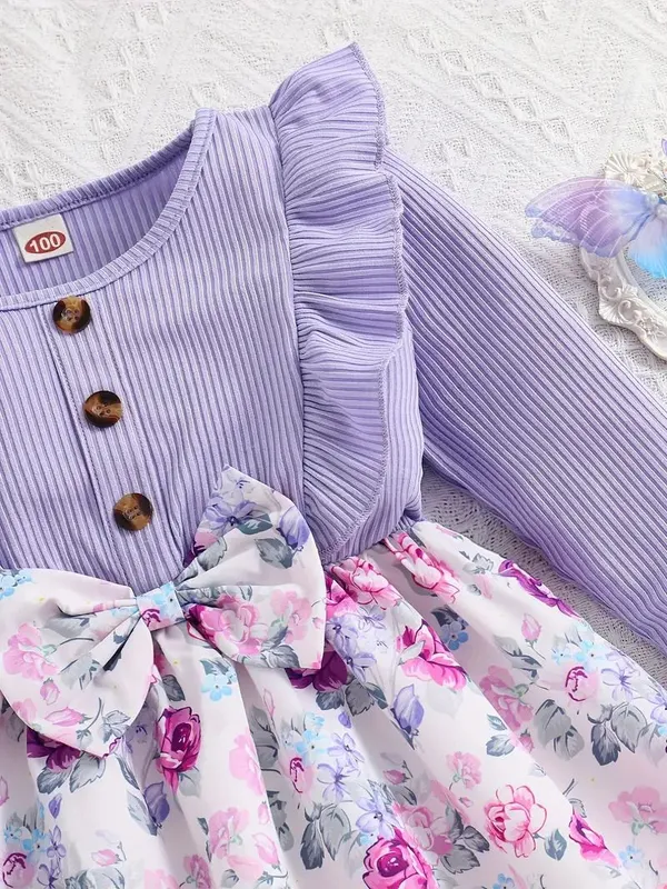 Lavender_Georgette_Kids_Dress_For_Girls