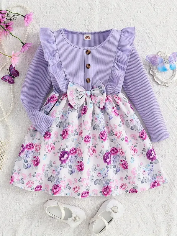 Lavender_Georgette_Kids_Dress_For_Girls