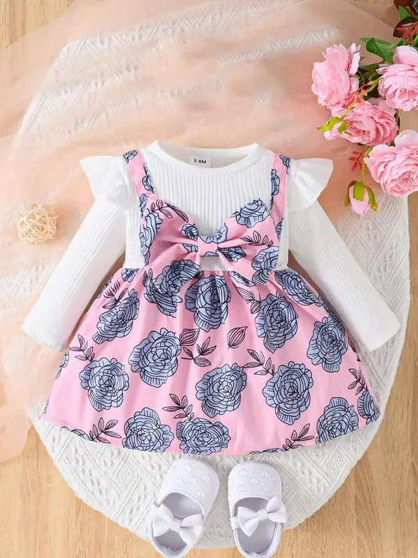 Pink_Georgette_Kids_Dress_For_Girls