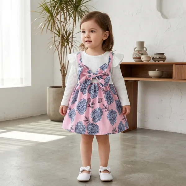 Pink_Georgette_Kids_Dress_For_Girls