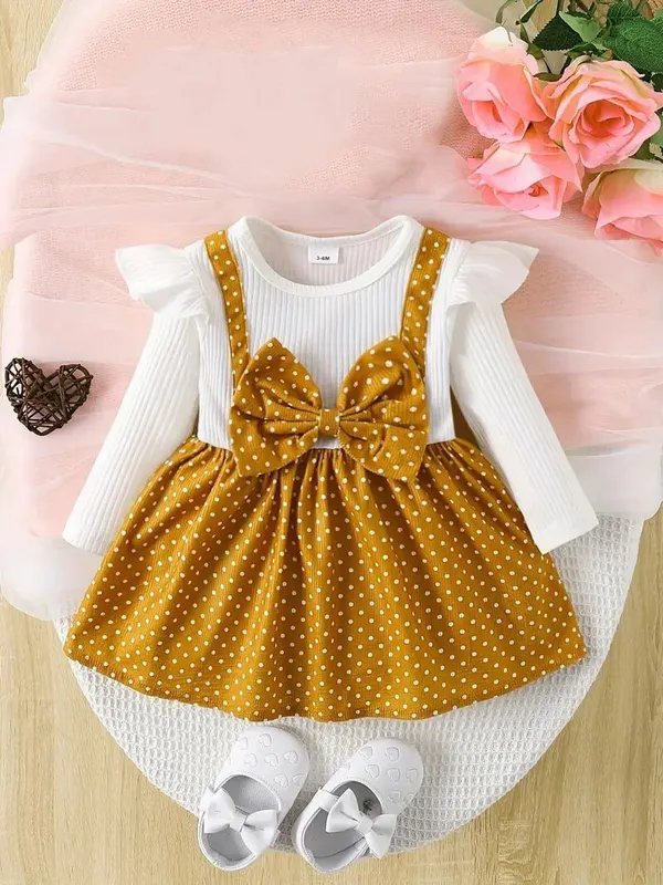 Flagged:_Colour_'Mustud'_Is_Ambiguous_(Possibly_Mustard)_-_Human_Review_Needed_|_Georgette_Kids_Dress_For_Girls