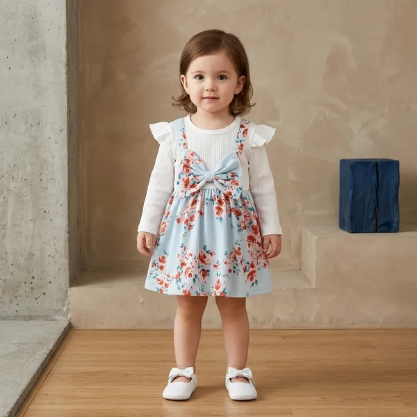 Sky_Blue_Georgette_Kids_Dress_For_Girls