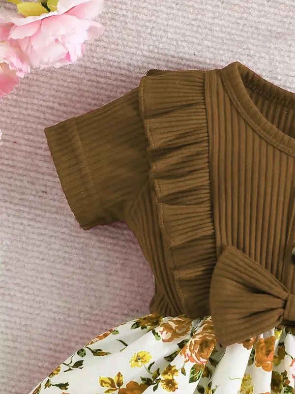 Brown_Georgette_Kids_Dress_For_Girls