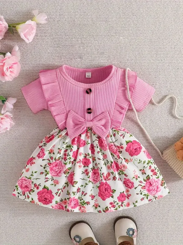 Pink_Georgette_Kids_Dress_For_Girls