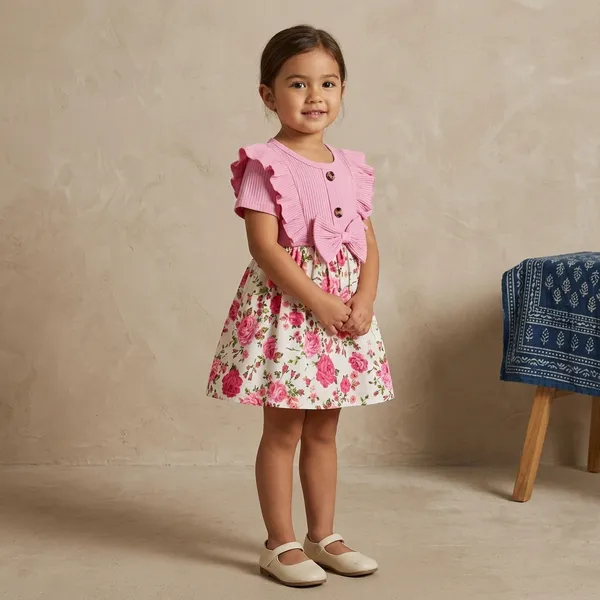 Pink_Georgette_Kids_Dress_For_Girls