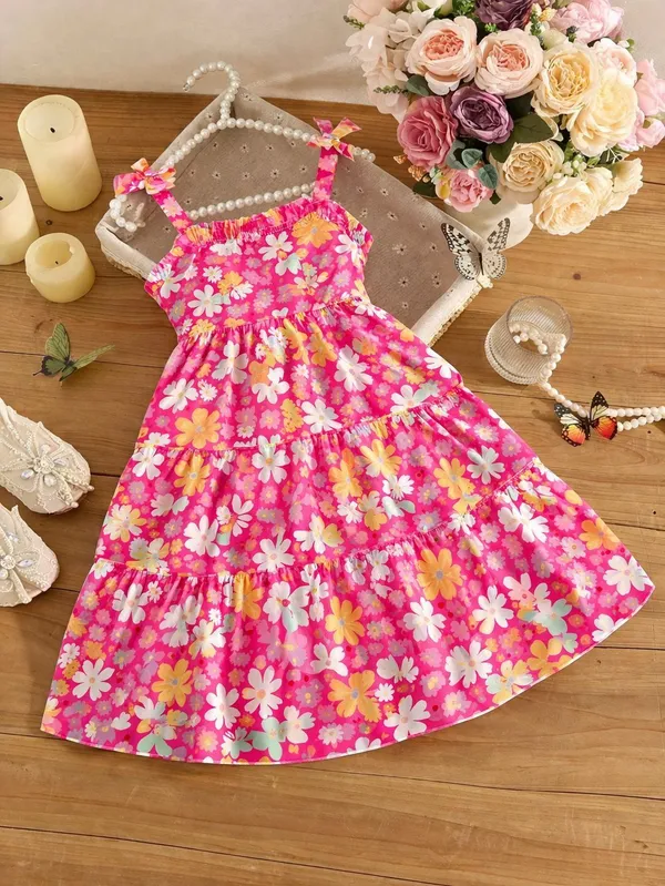 Pink_Georgette_Kids_Dress_For_Girls
