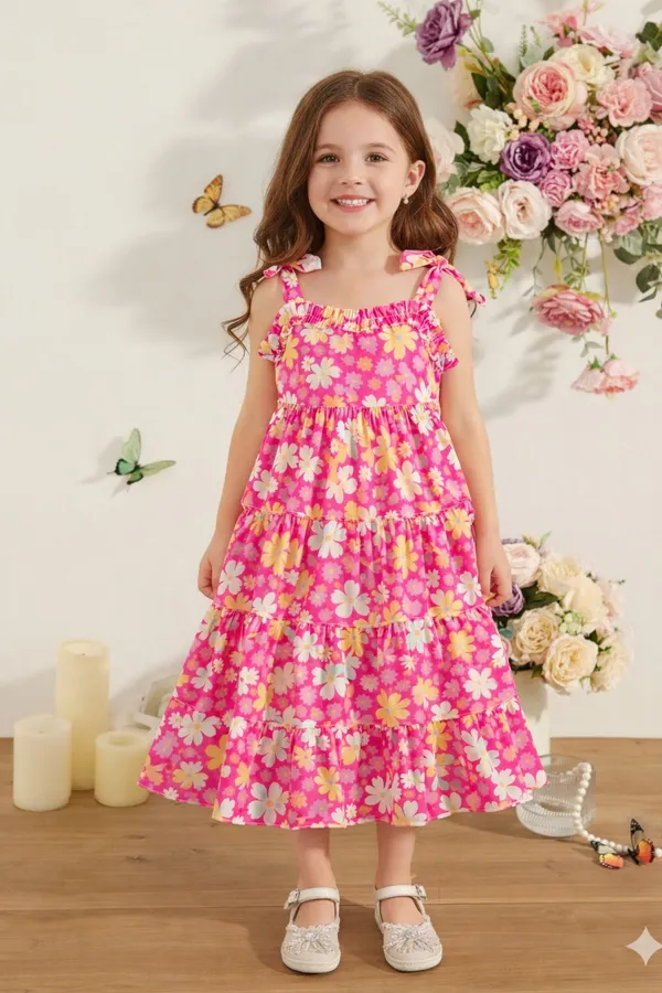 Pink_Georgette_Kids_Dress_For_Girls