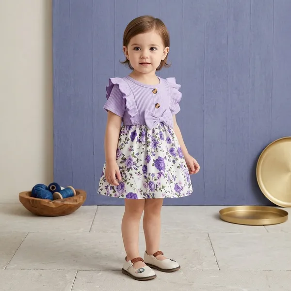 Lavender_Georgette_Kids_Dress_For_Girls