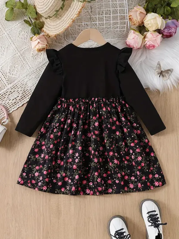 Black_Georgette_Kids_Dress_For_Girls
