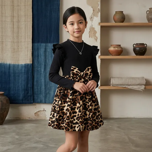 Black_Georgette_Kids_Dress_For_Girls