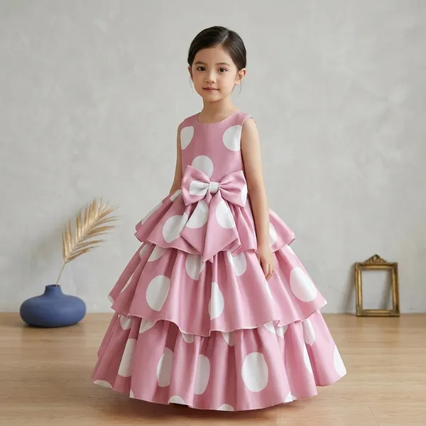 Pink_Georgette_Kids_Dress_For_Girls
