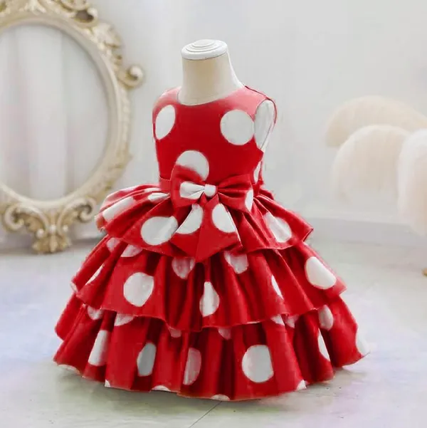 Red_Georgette_Kids_Dress_For_Girls