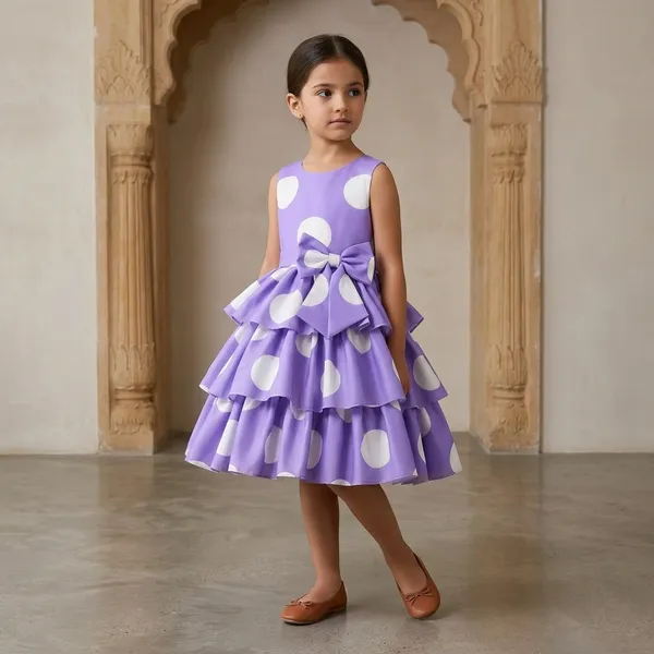 Lavender_Georgette_Kids_Dress_For_Girls