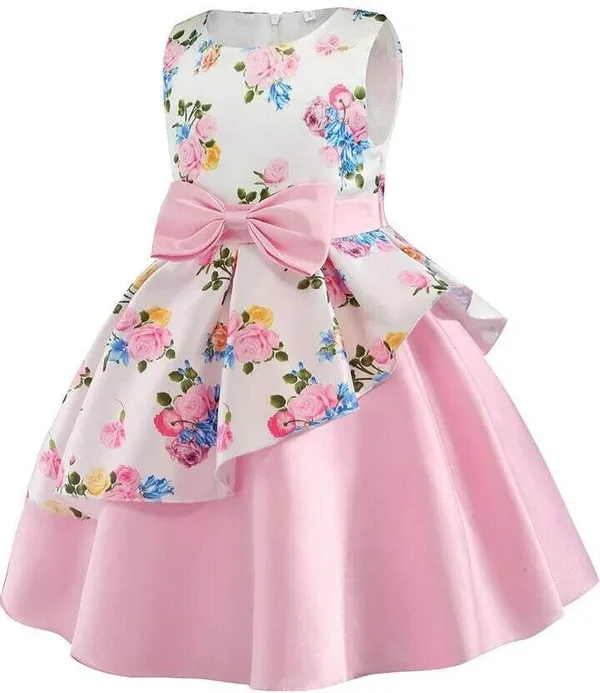 Pink_Georgette_Kids_Dress_For_Girls