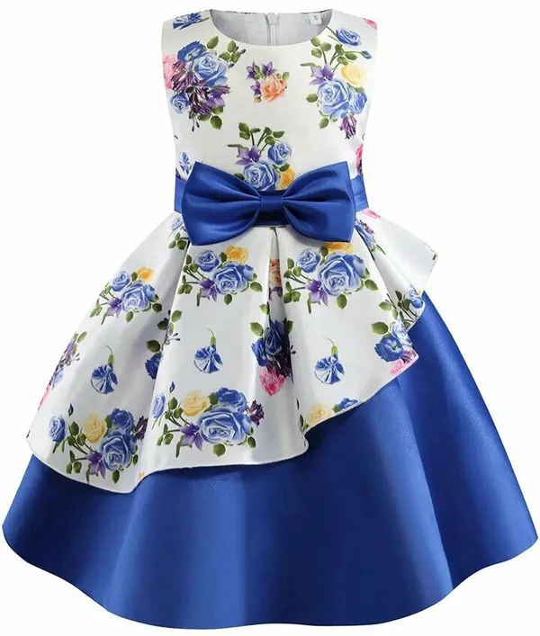 Blue_Georgette_Kids_Dress_For_Girls