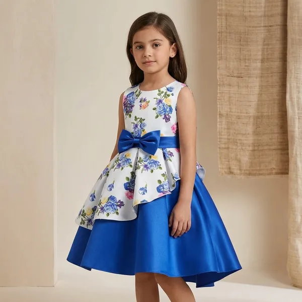 Blue_Georgette_Kids_Dress_For_Girls