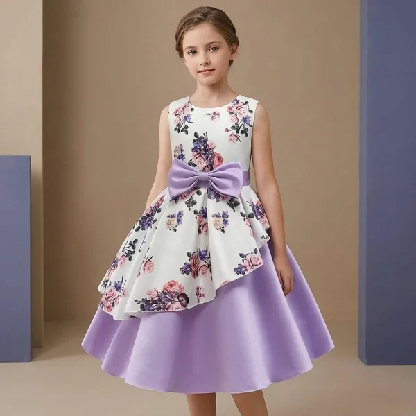 Lavender_Georgette_Kids_Dress_For_Girls