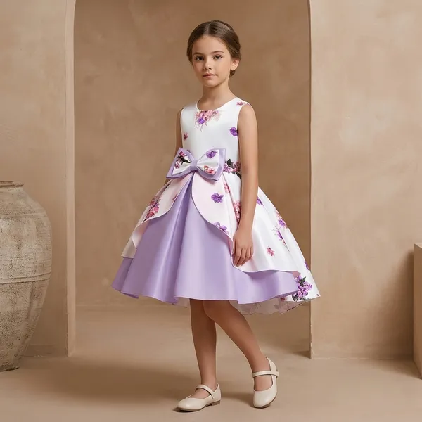 Lavender_Georgette_Kids_Dress_For_Girls