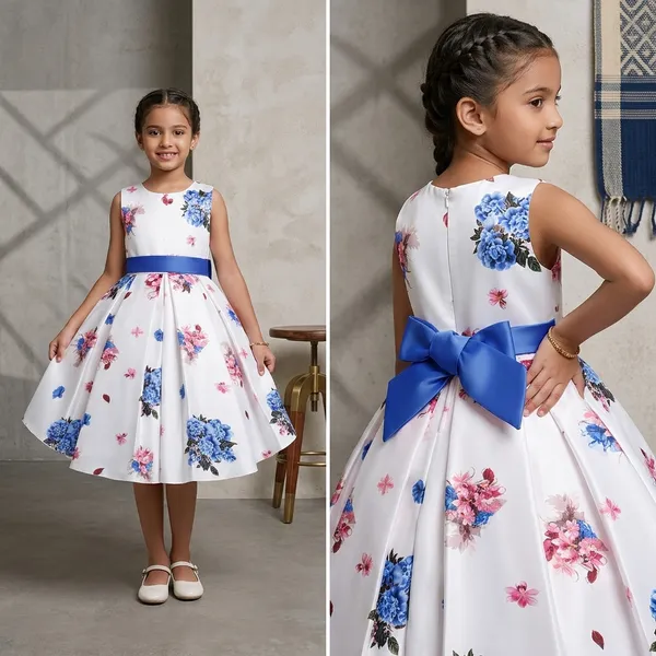 Blue_Georgette_Kids_Dress_For_Girls