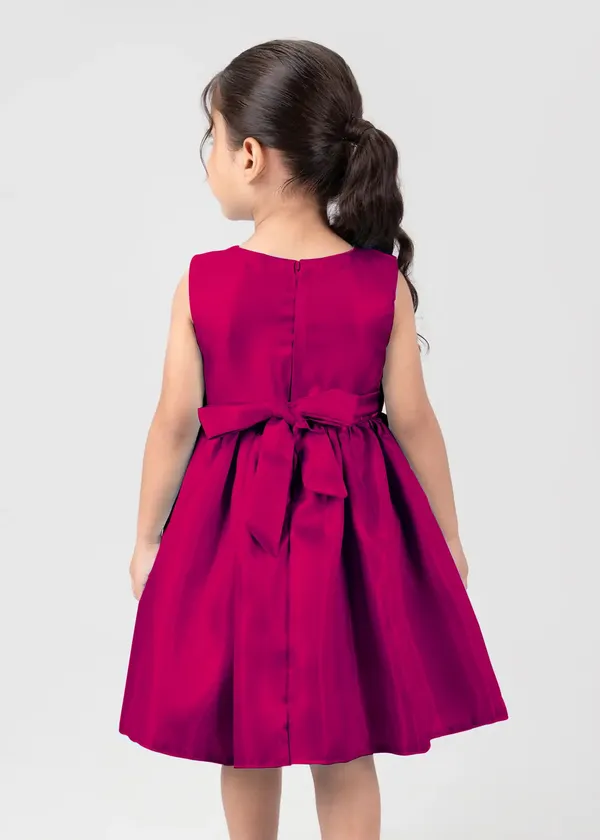 Pink_Georgette_Kids_Dress_For_Girls