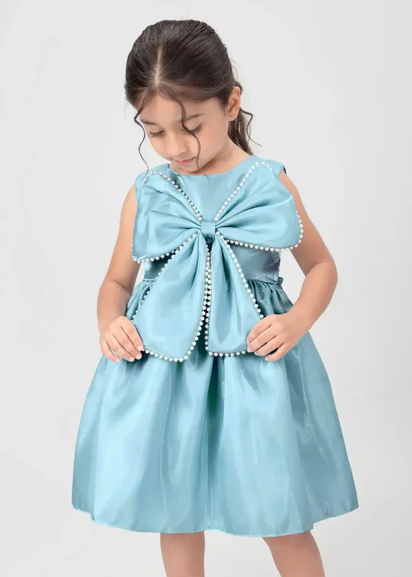 Sky_Blue_Georgette_Kids_Dress_For_Girls