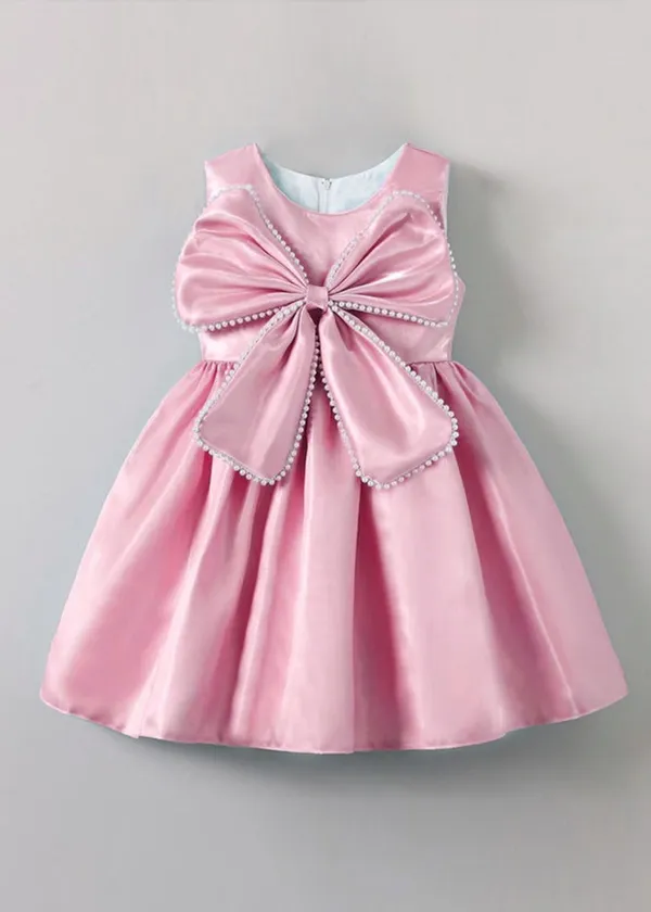 Pink_Georgette_Kids_Dress_For_Girls