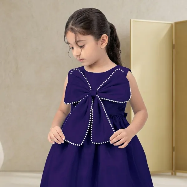 Blue_Georgette_Kids_Dress_For_Girls