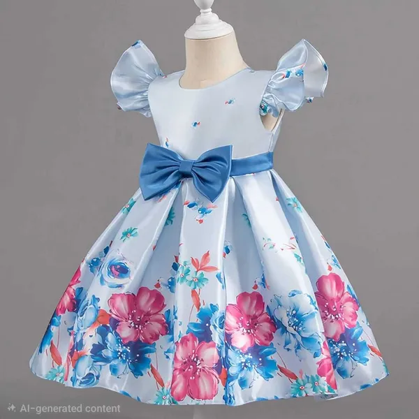 Sky_Blue_Georgette_Kids_Dress_For_Girls