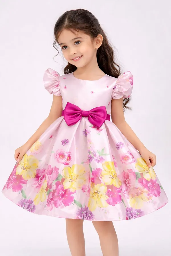 Pink_Georgette_Kids_Dress_For_Girls