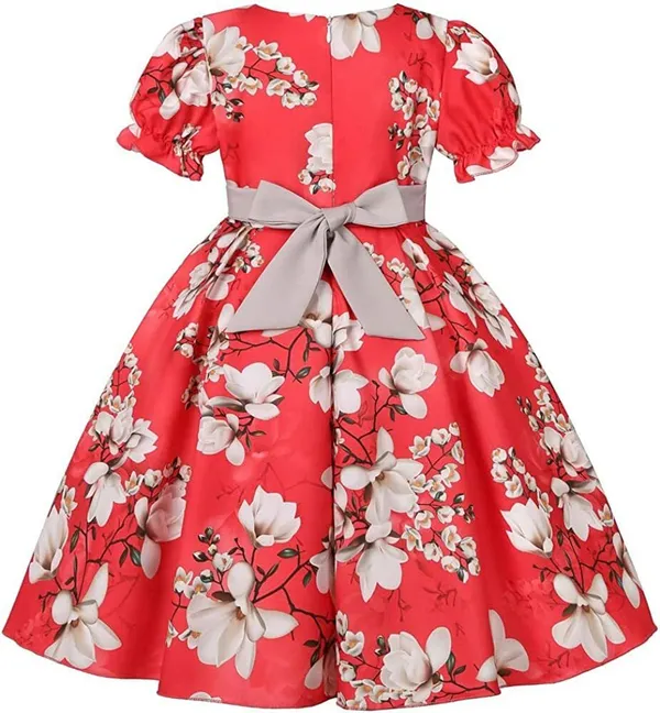 Red_Georgette_Kids_Dress_For_Girls