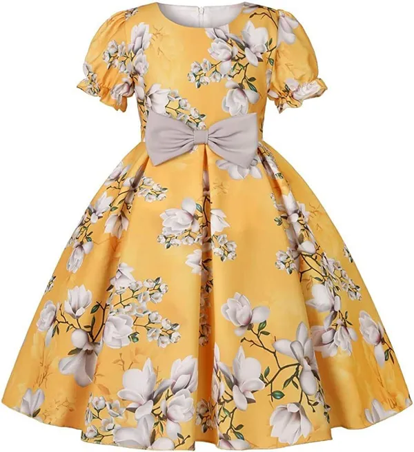 Yellow_Georgette_Kids_Dress_For_Girls
