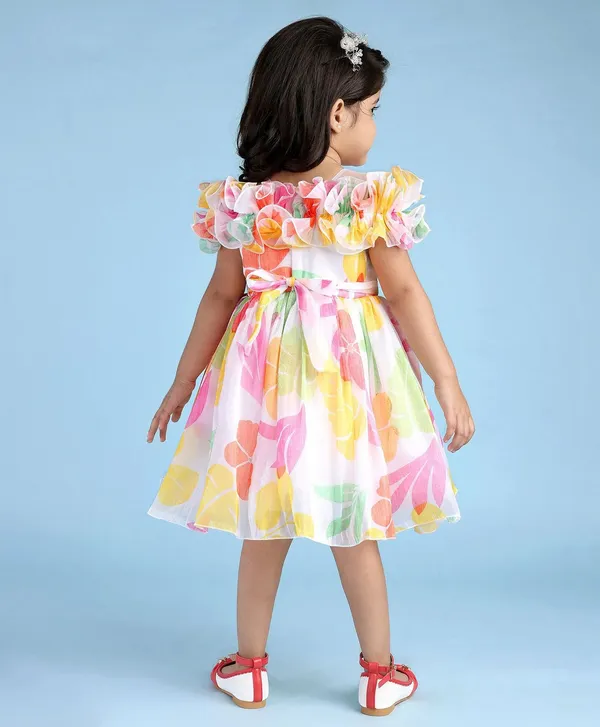 Multi_Georgette_Kids_Dress_For_Girls