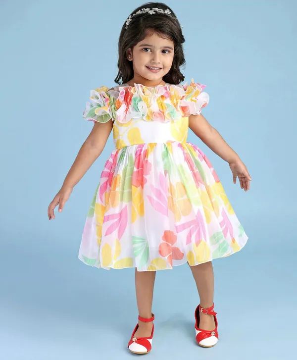 Multi_Georgette_Kids_Dress_For_Girls