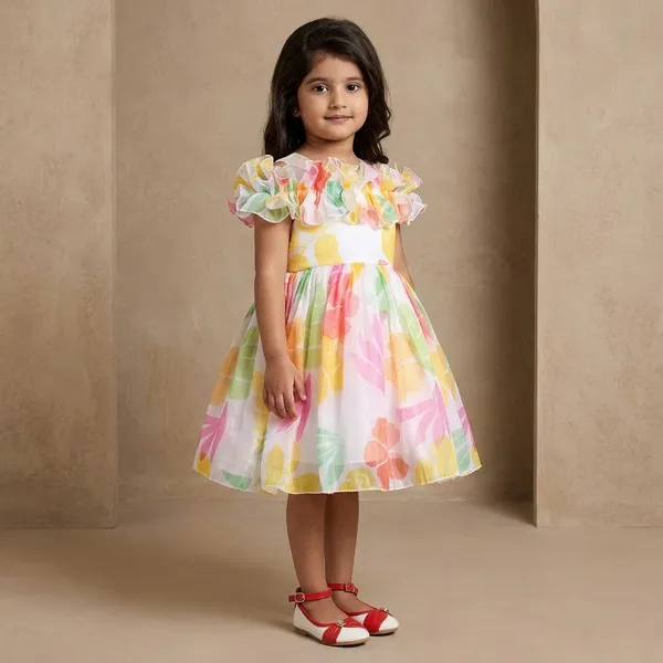 Multi_Georgette_Kids_Dress_For_Girls